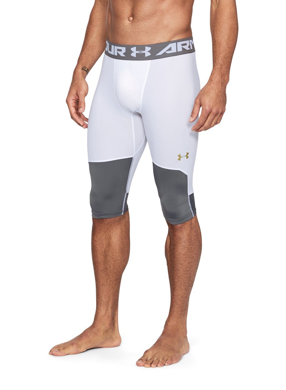 фото Спортивные леггинсы мужские under armour 1309846-100 белые 2xl