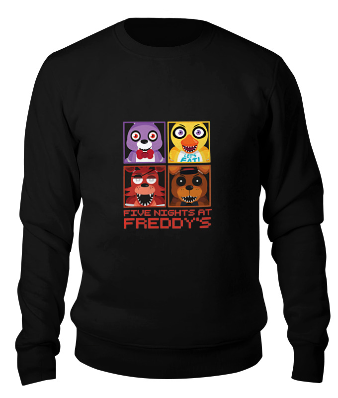 

Свитшот унисекс Printio Пять ночей у фредди (five nights at freddy’s) черный S, Пять ночей у фредди (five nights at freddy’s)