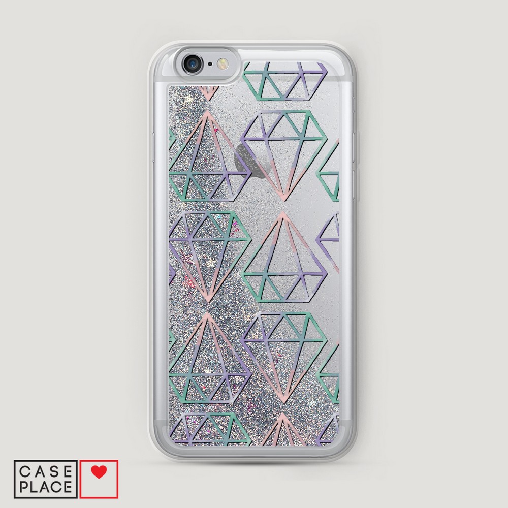 

Чехол Awog на Apple iPhone 6S / Айфон 6S "Бриллианты голографика", Разноцветный, 0104S91-1