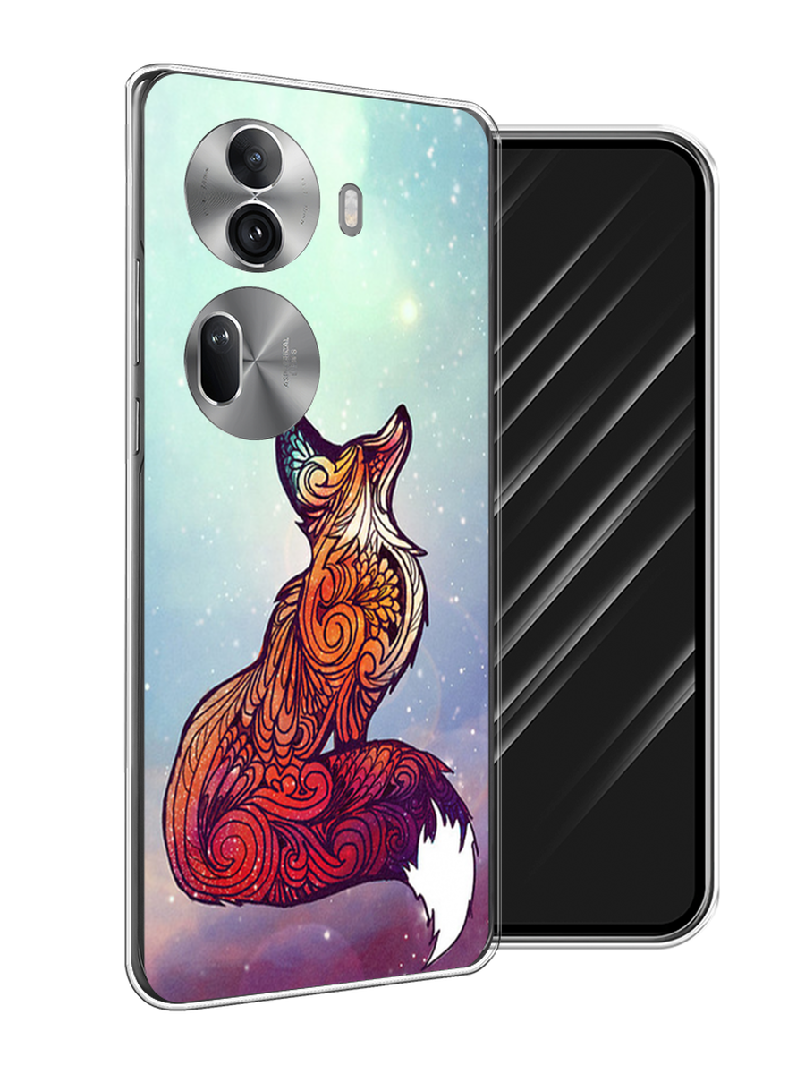 

Чехол Awog на Oppo Reno 11 Pro (Global) "Лиса 1", Голубой;фиолетовый, 2515950-1