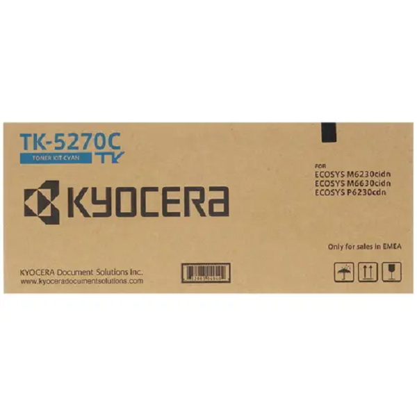 Картридж для лазерного принтера Kyocera (TK-5270C) голубой, оригинальный