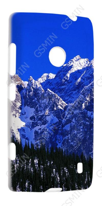 

Чехол NoBrand для Nokia Lumia 520 Дизайн 47, Белый