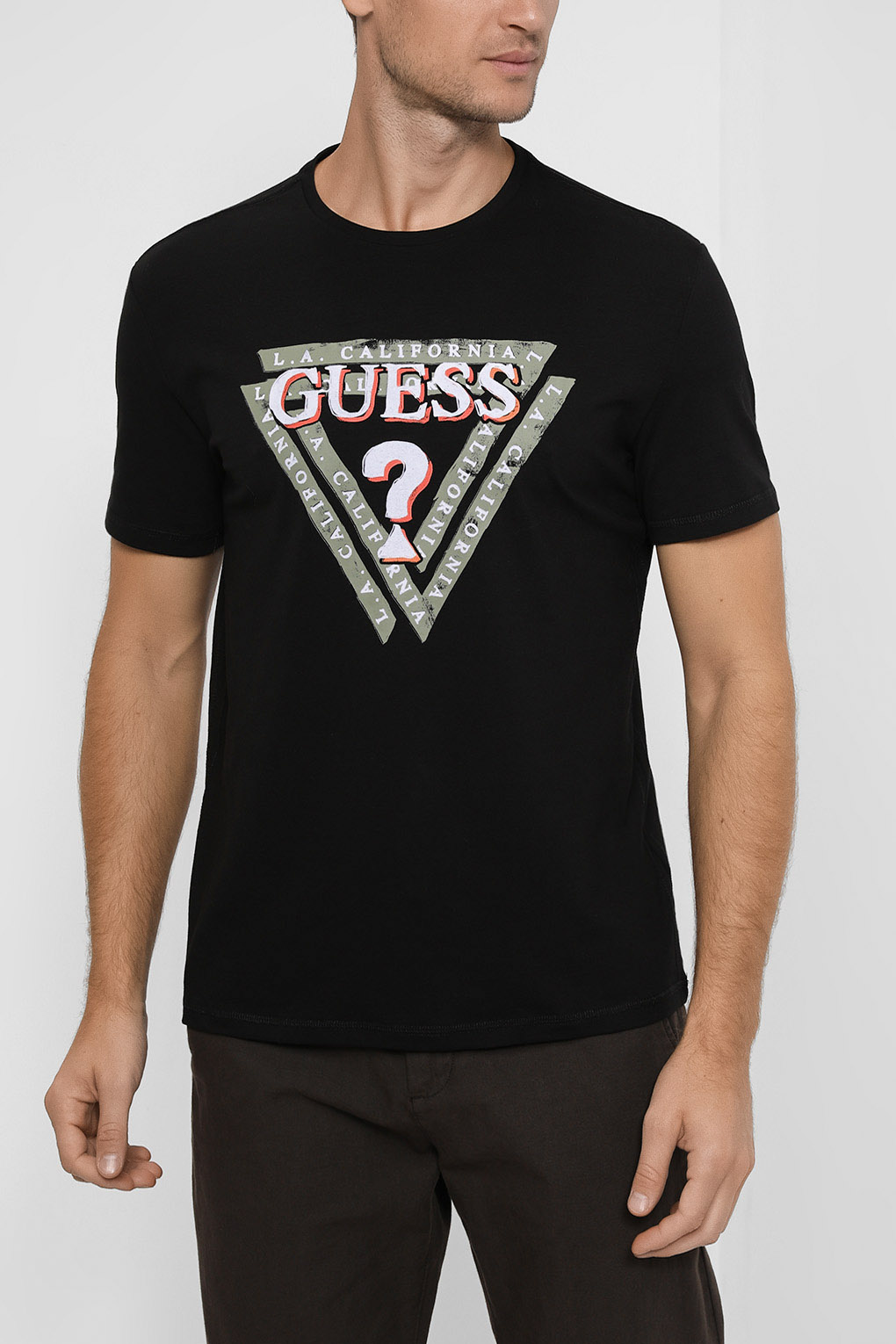 

Футболка мужская Guess Jeans M2BI43 J1314 черная 2XL, M2BI43 J1314