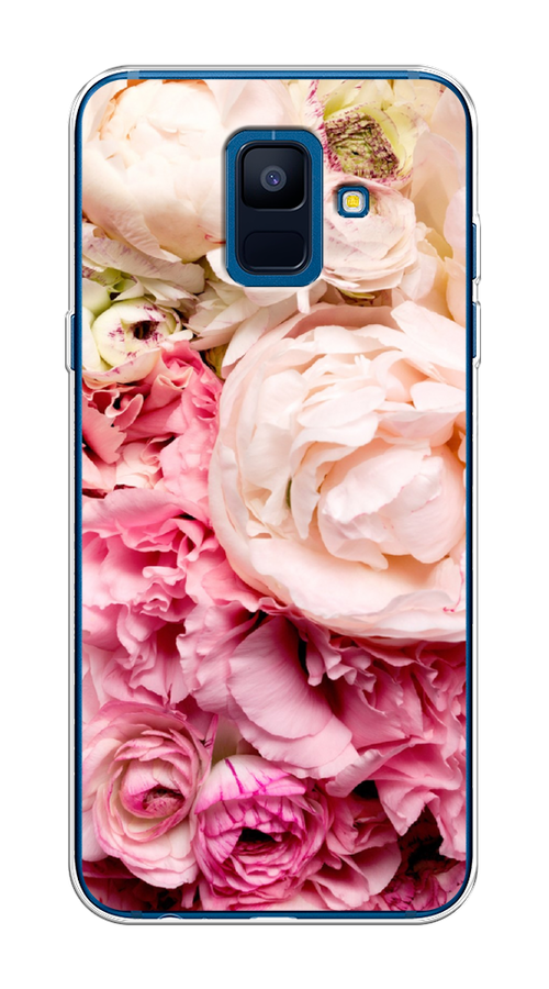 

Чехол Awog на Samsung Galaxy A6 "Пионы яркие", Розовый, 25950-8