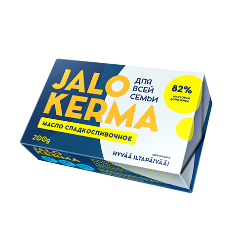 фото Сладкосливочное масло jalo kerma 82% бзмж 180 г