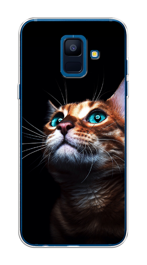 

Чехол Awog на Samsung Galaxy A6 "Мечтательный кот", Коричневый, 25950-1