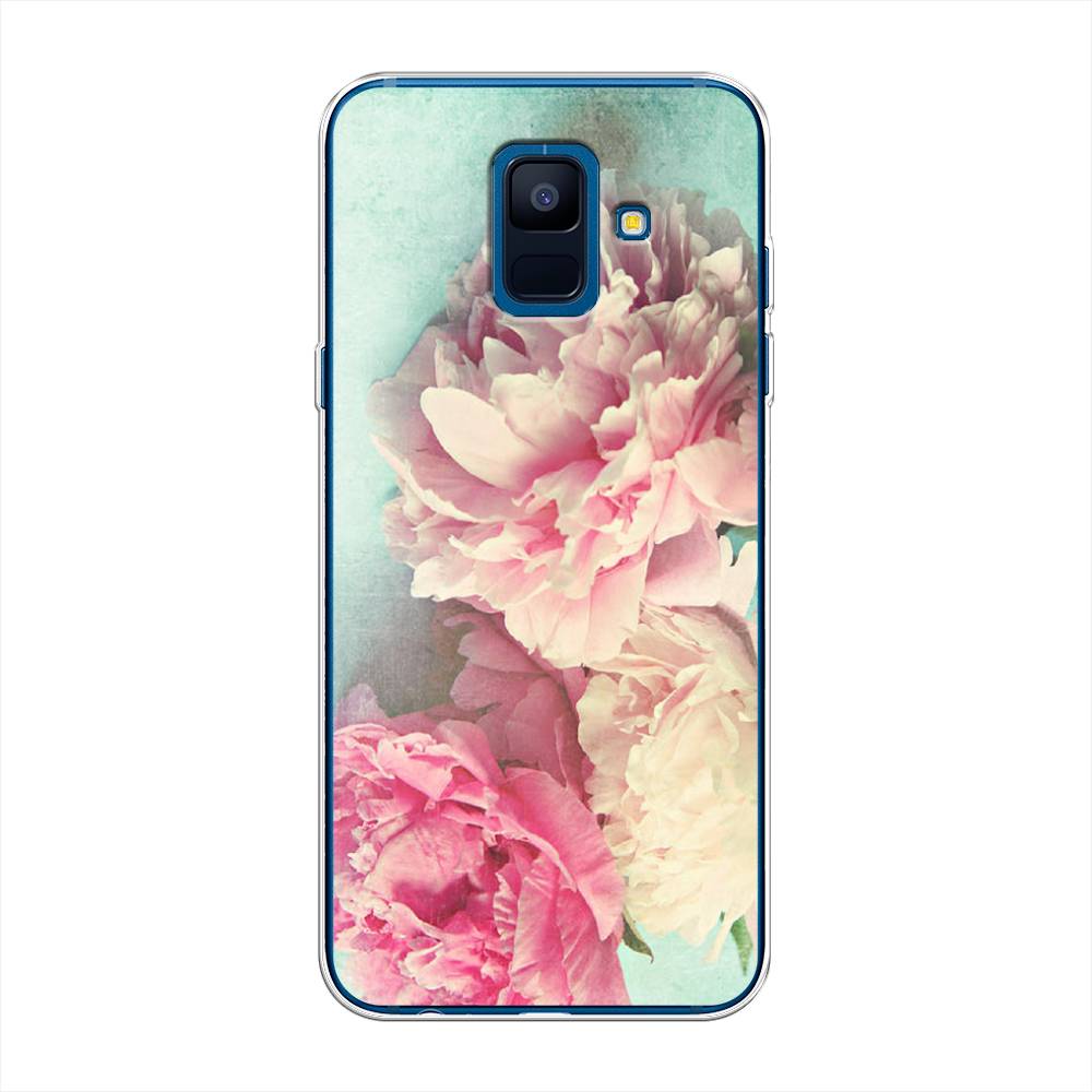 

Чехол Awog "Пионы new" для Samsung Galaxy A6, Голубой, 25950-8