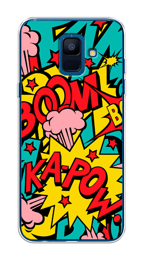 

Чехол Awog на Samsung Galaxy A6 "Постер pop art", Голубой;желтый;красный, 25950-9