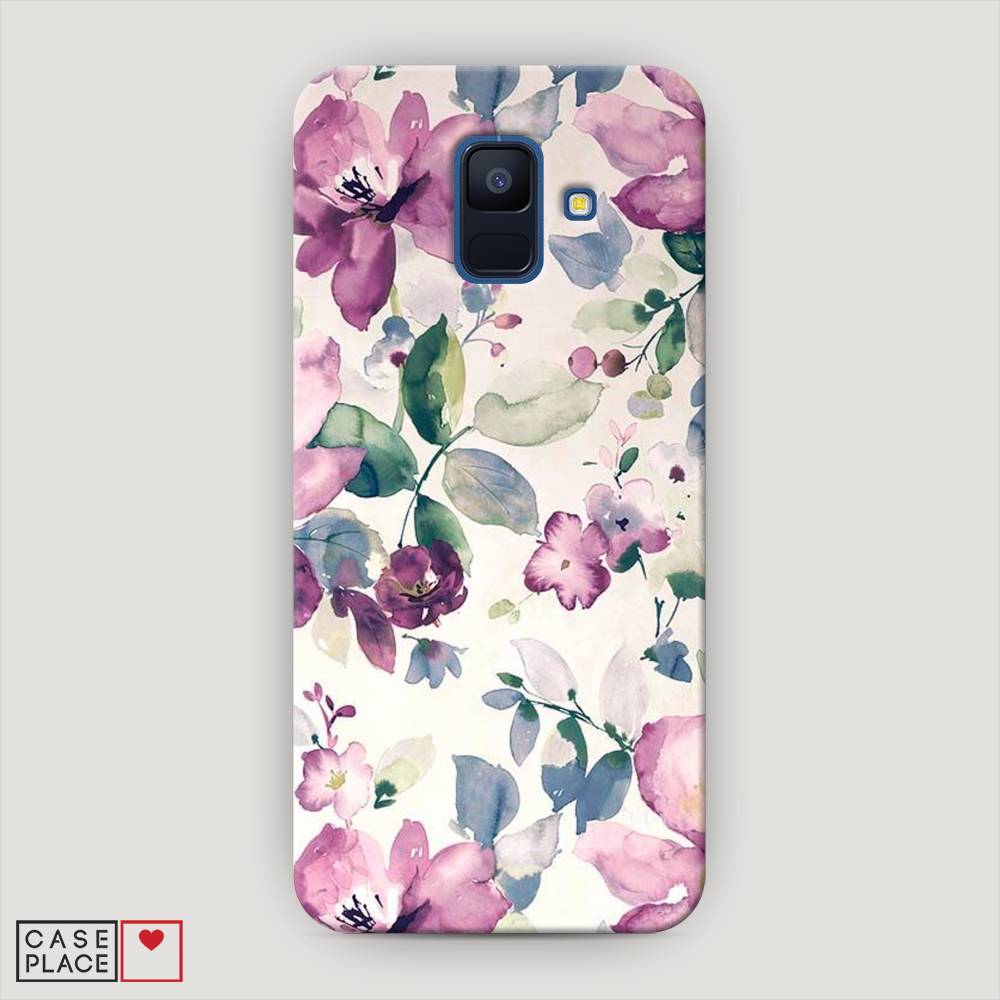 фото Чехол awog "акварельная нежность" для samsung galaxy a6