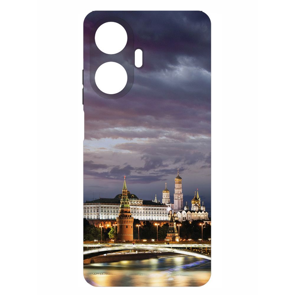 

Чехол-накладка Krutoff Soft Case Россия, Московский Кремль для Realme C55 черный