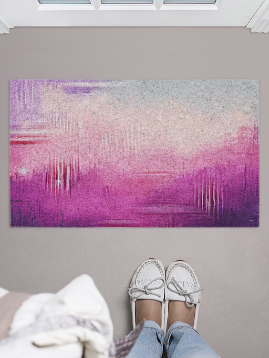 

Коврик придверный JoyArty Розовые блики, door_sd1926