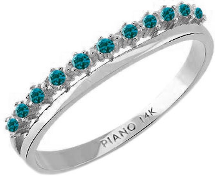 

Кольцо из белого золота с фианитом р. 17,5 PIANO PXR0155-w-blue, PXR0155-w-blue