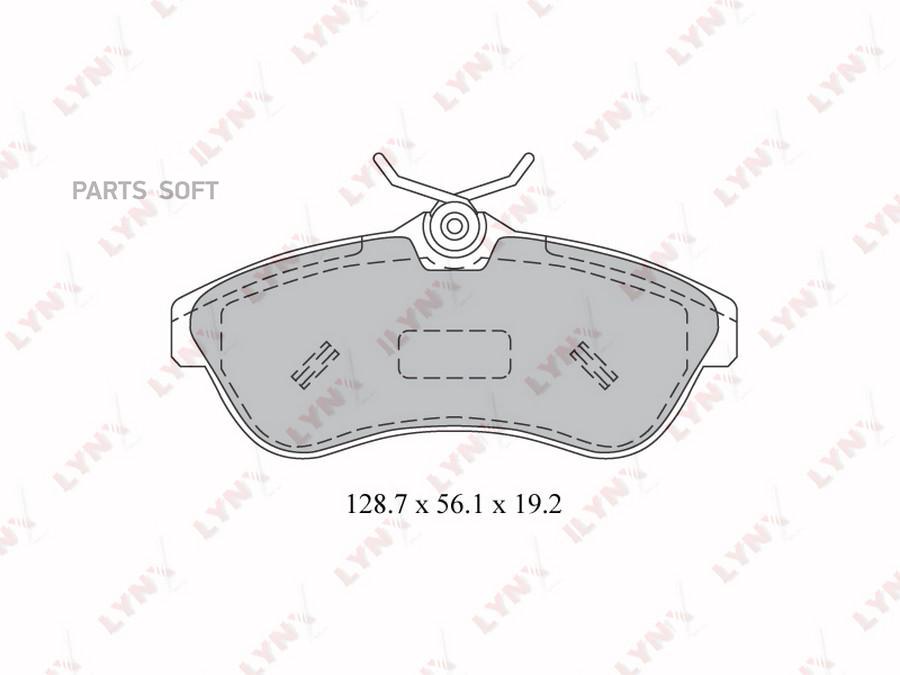 

Тормозные колодки LYNXauto передние для Citroen C2, C3 1.4-1.6 2002- BD2205