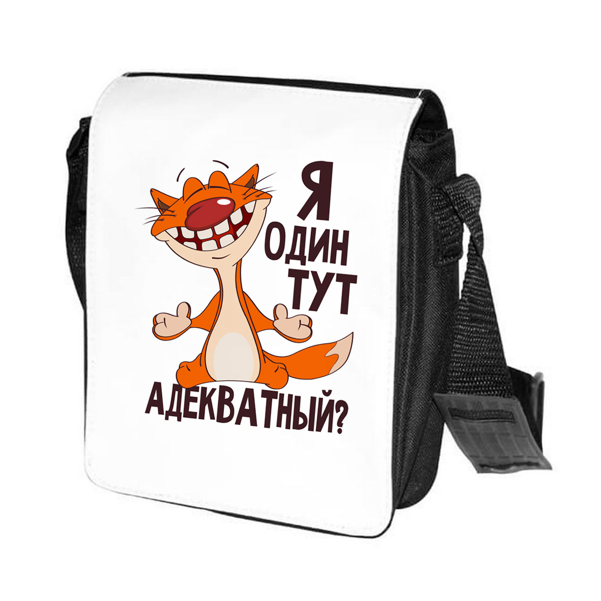 

Сумка унисекс CoolPodarok CN0151535 черно-белый, Черный;белый, CN0151535