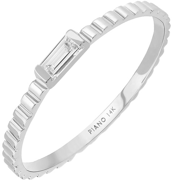 

Кольцо из белого золота с фианитом р. 16 PIANO RHXR0010-w-white, RHXR0010-w-white