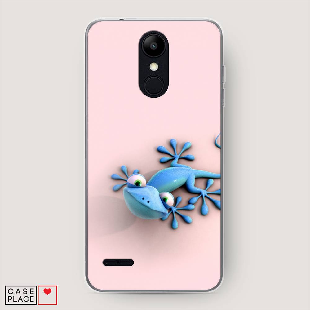 

Чехол Awog на LG K9 (K8 2018) "Голубая ящерка", Розовый;голубой;белый, 83750-2