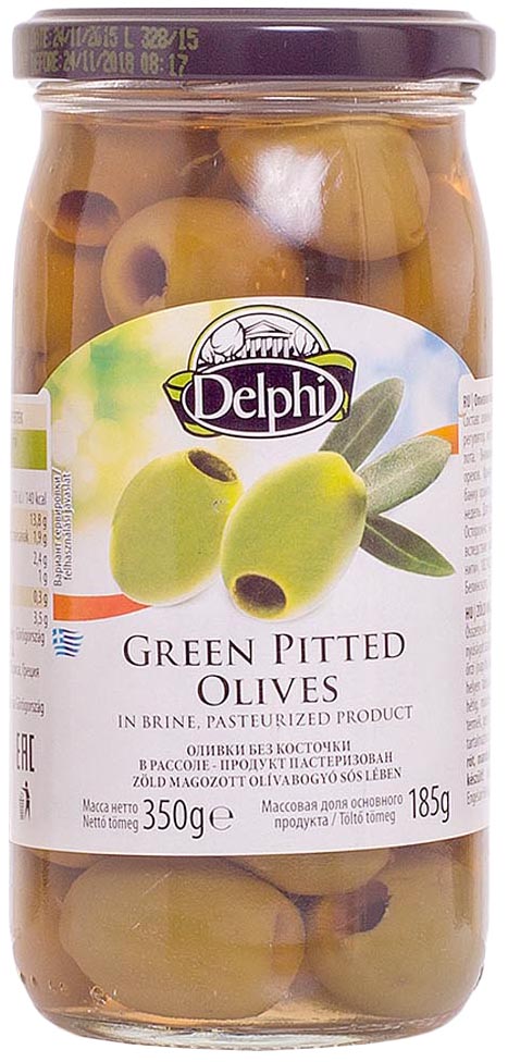 Оливки Delphi В рассоле без косточек 350 г