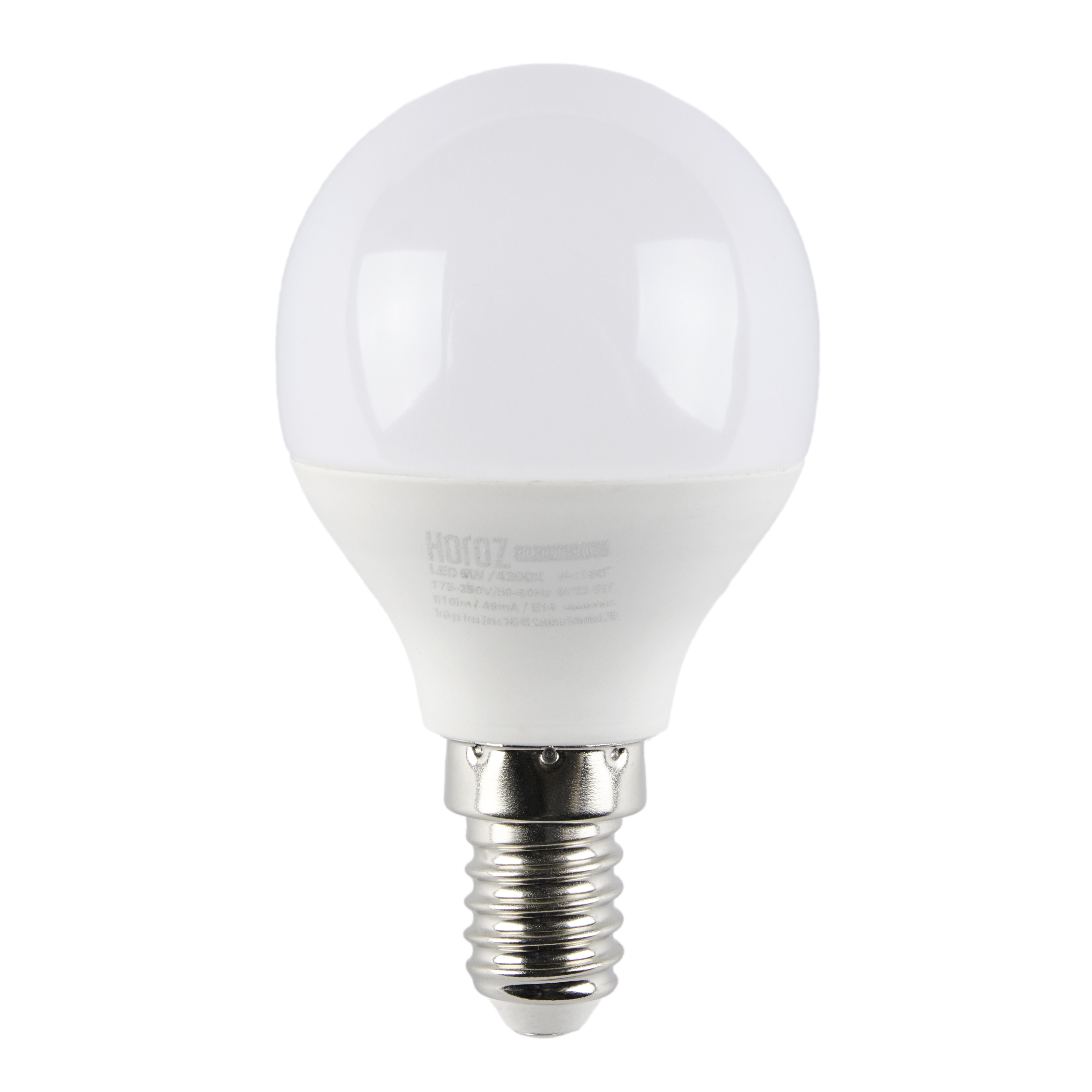 Светодиодная лампа HOROZ ELECTRIC 6 Вт Е14/P дневной свет