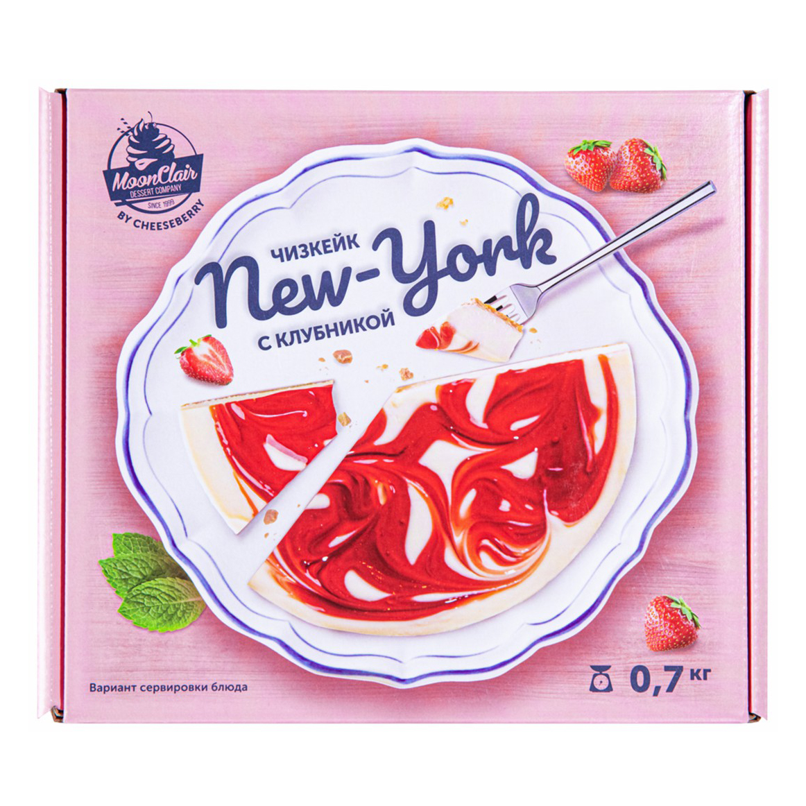 Чизкейк MoonClair New-York с клубникой 700 г