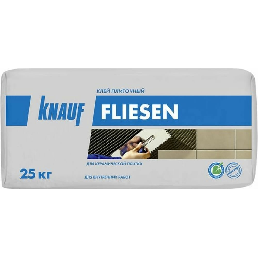 

Клей для плитки Knauf Флизен серый, класс С0, 25 кг 495846