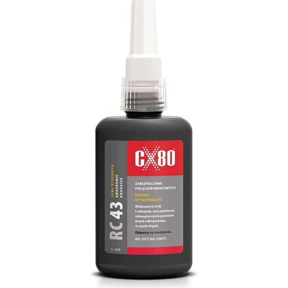 

Фиксатор резьбы средней прочности CX80 синий RC43 50ML 088