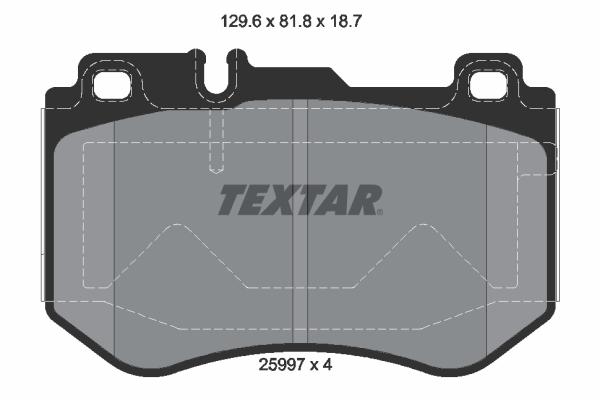 

Тормозные колодки Textar передние 2599701, Колодки торм.пер. Textar 2599701 Textar 2599701
