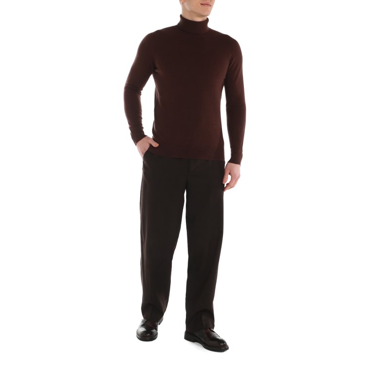 

Водолазка мужская Maison David YX03 коричневая L, Коричневый, YX03