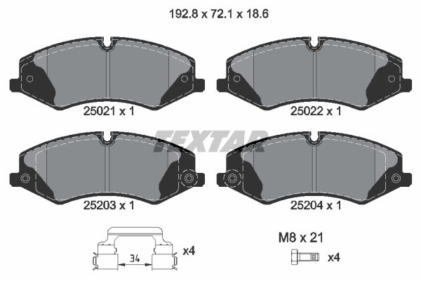 фото Колодки пер.land rover discoevry iv 2.7 td 09=> textar