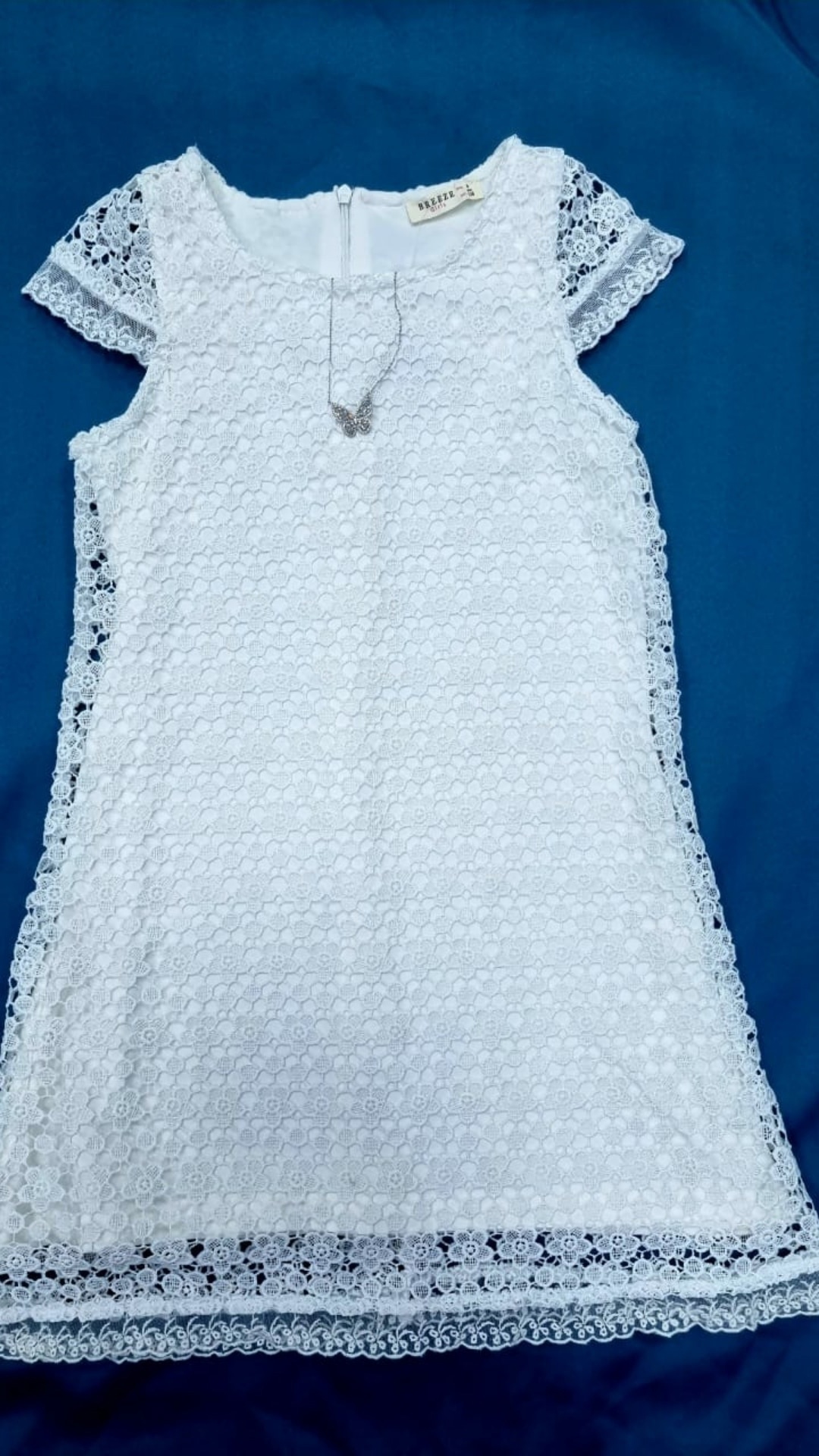 Платье детское Breeze Girls 16788, молочный, 146