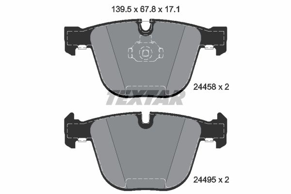 

Колодки тормозные дисковые задн BMW: X5 07-, X6 08- с противошумной пластиной Q+