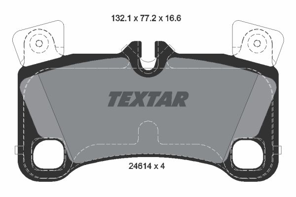 

Тормозные колодки Textar задние дисковые 2461401, Колодки тормозные дисковые | зад |