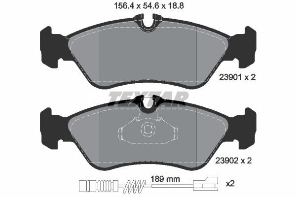 

Тормозные колодки Textar 2390101, Колодки тормозные Textar 2390101 Textar 2390101