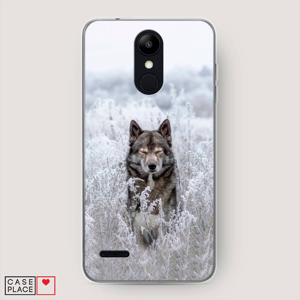 

Чехол Awog на LG K9 (K8 2018) "Волк в поле", Белый;черный, 83750-1