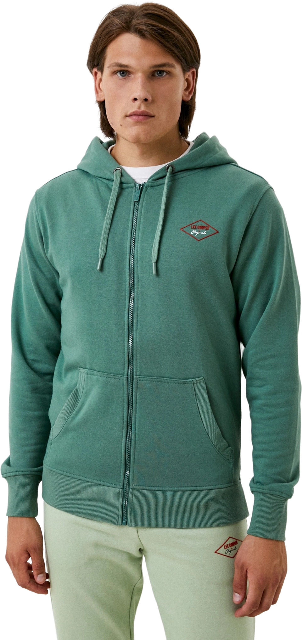 

Толстовка мужская Lee cooper SH-4746-DI зеленая L, SH-4746-DI