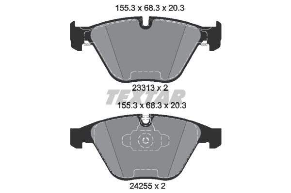 фото Колодки тормозные дисковые передн bmw: 3 320d/320d xdrive/320i/320xd/323i/325i/325i xdrive textar