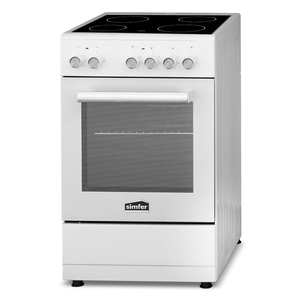 

Электрическая плита Simfer F55VW04017 белый, F55VW04017