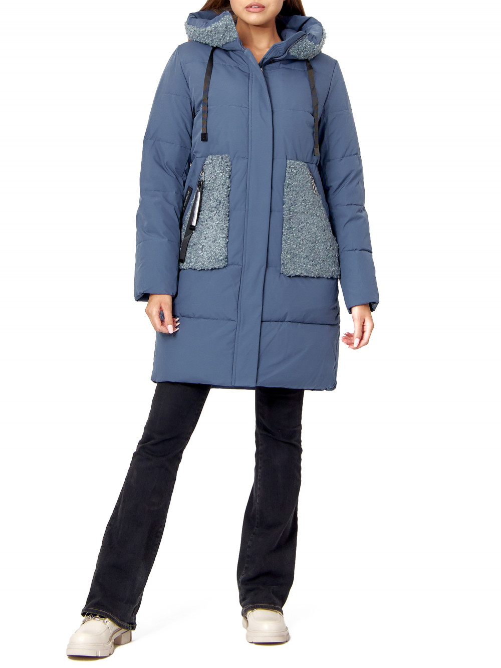 

Куртка женская NoBrand AD442197 синяя 4XL, AD442197