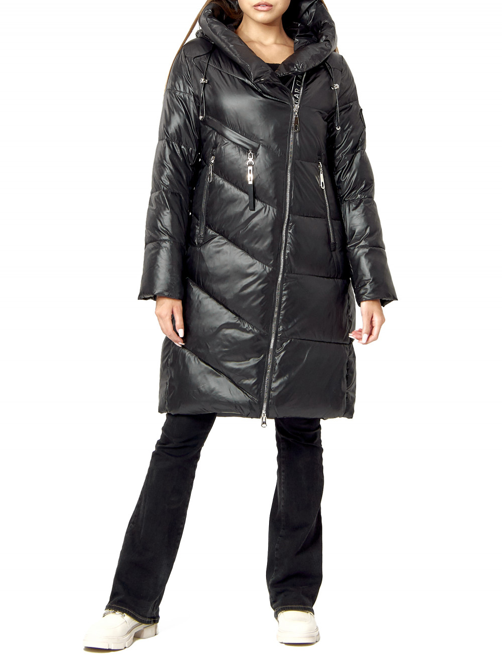 

Куртка женская Disco Kitten AD442185 черная XXL, Черный, AD442185