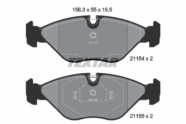 фото Колодки тормозные дисковые компл. 9000 9000 schr?gheck 9000 hatchback передн. textar