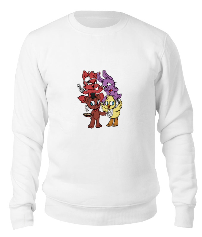 

Свитшот унисекс Printio Пять ночей у фредди (five nights at freddy’s) белый S, Пять ночей у фредди (five nights at freddy’s)