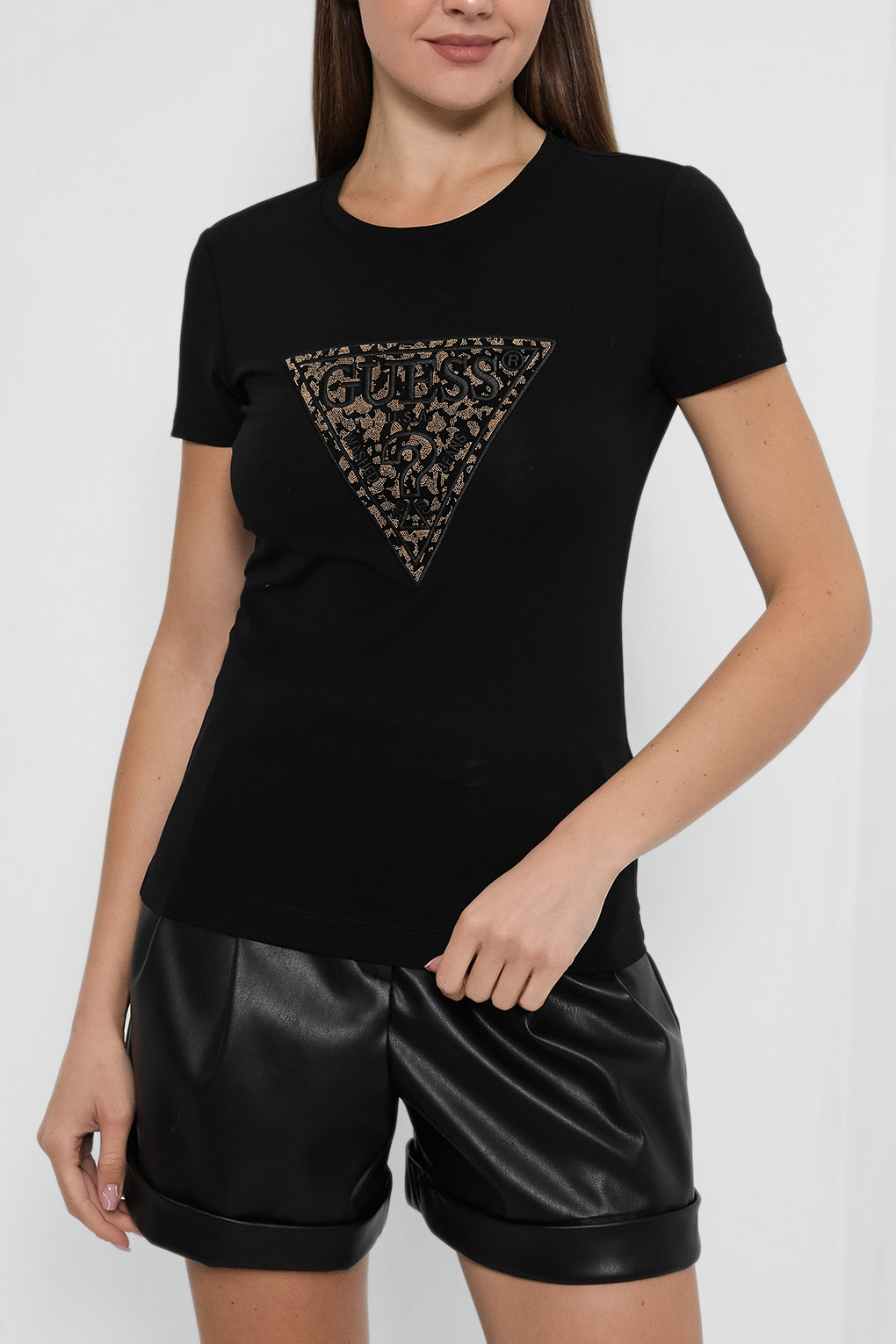 

Футболка женская Guess Jeans W2BI13 J1300 черная M, W2BI13 J1300