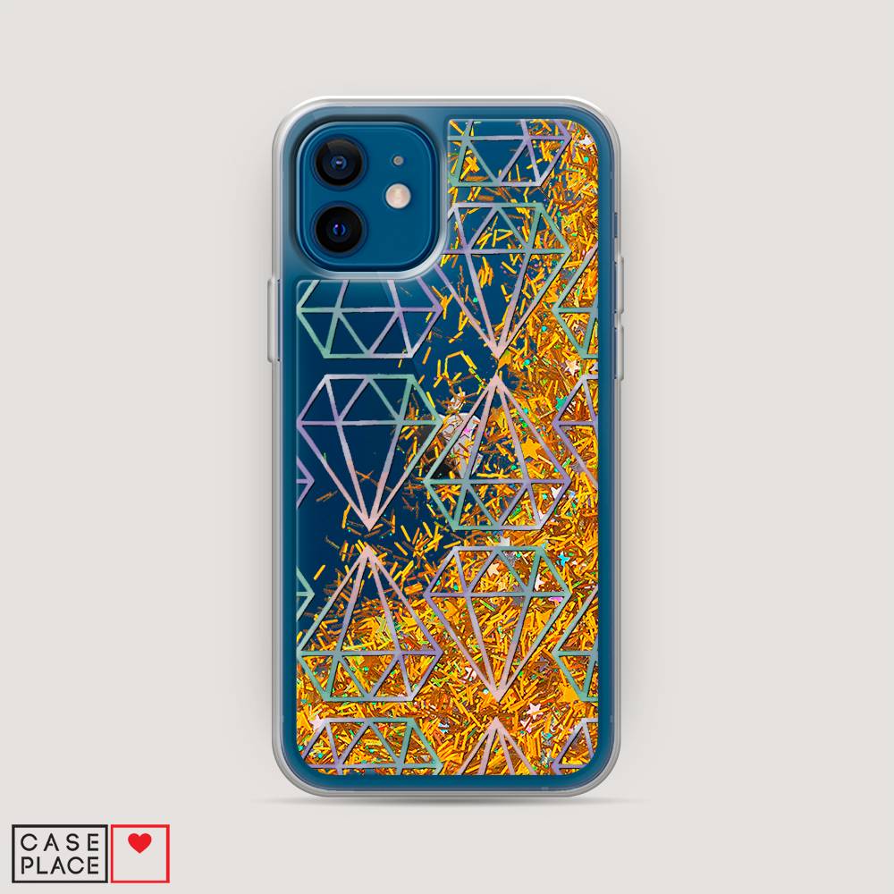 

Чехол Awog на Apple iPhone 12 mini / Айфон 12 mini "Бриллианты голографика", Разноцветный, 12690-1
