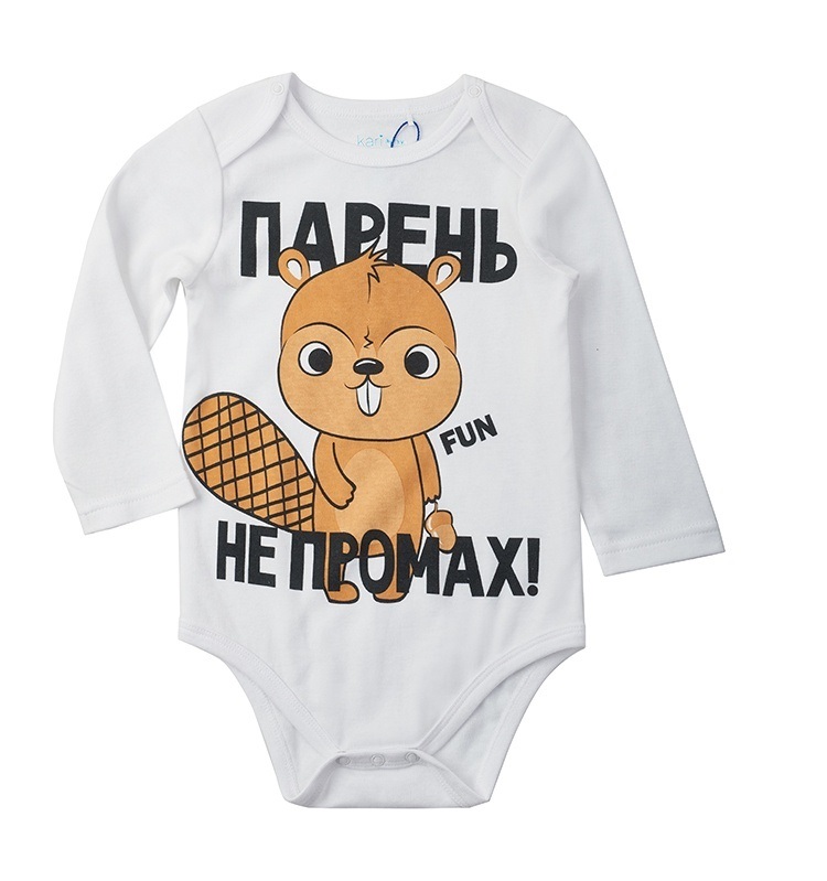 

Боди детское Kari Baby AW23B06603307 белый, 74, 220381