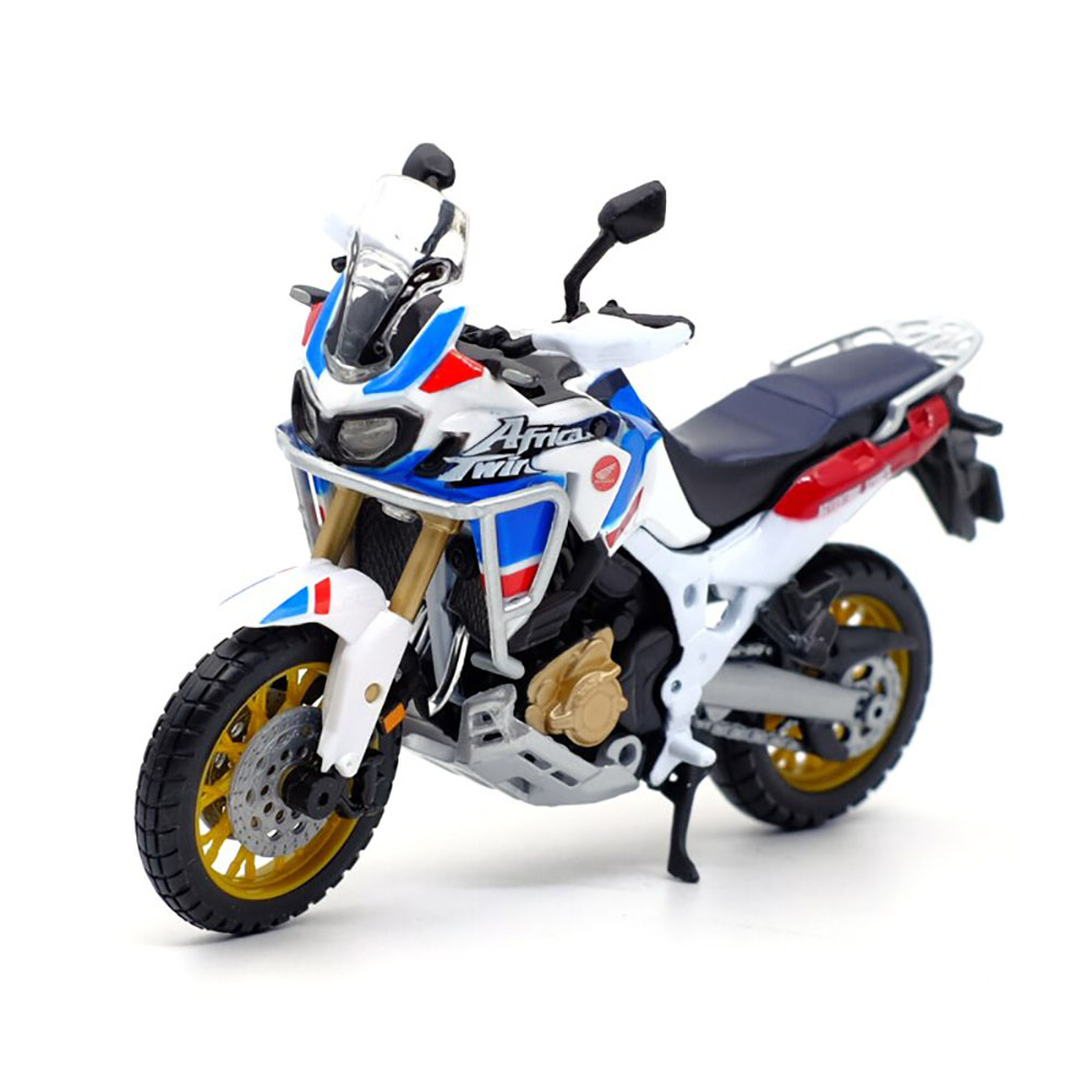 

Мотоцикл коллекционный Maisto Honda Africa Twin Adventure, CYCLE DISPENSER 1:18,бело-синий, Белый;красный;синий