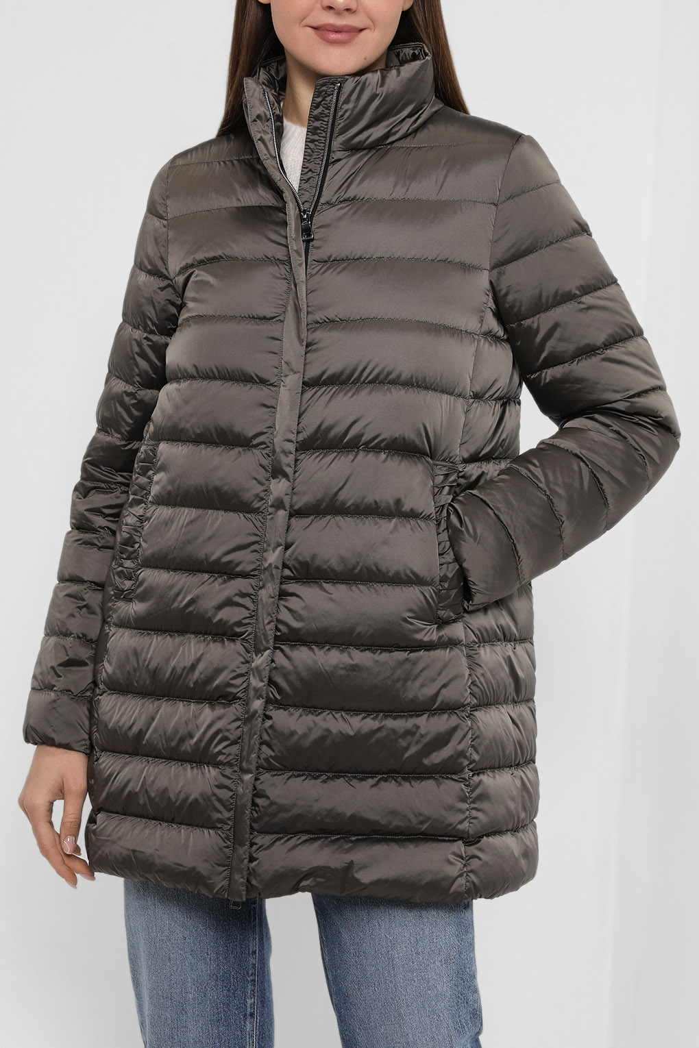 

Пуховик женский GEOX W2625DT2566 серый 44, W2625DT2566