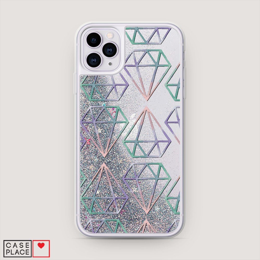 

Чехол Awog на Apple iPhone 11 Pro Max / Айфон 11 Pro Max "Бриллианты голографика", Разноцветный, 12291-1