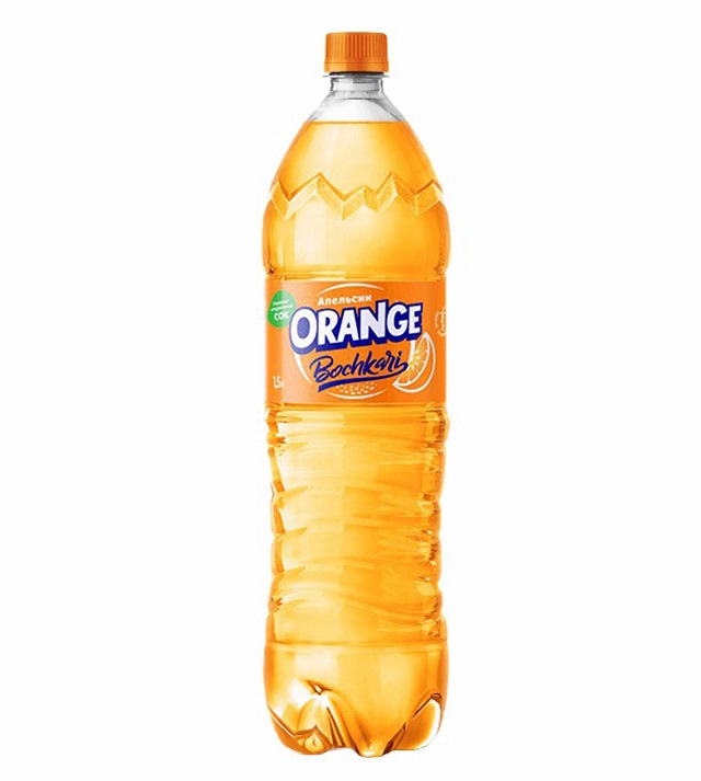 Напиток Бочкари Оранж сильногазированный, безалкогольный, 1,3 л