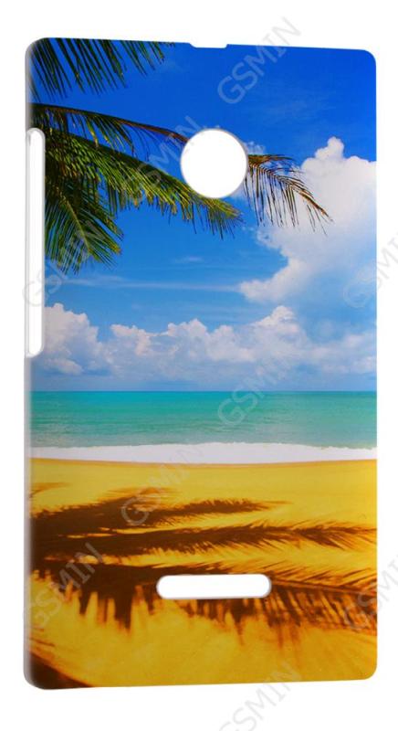 

Чехол NoBrand для Microsoft Lumia 435 Дизайн 113, Белый