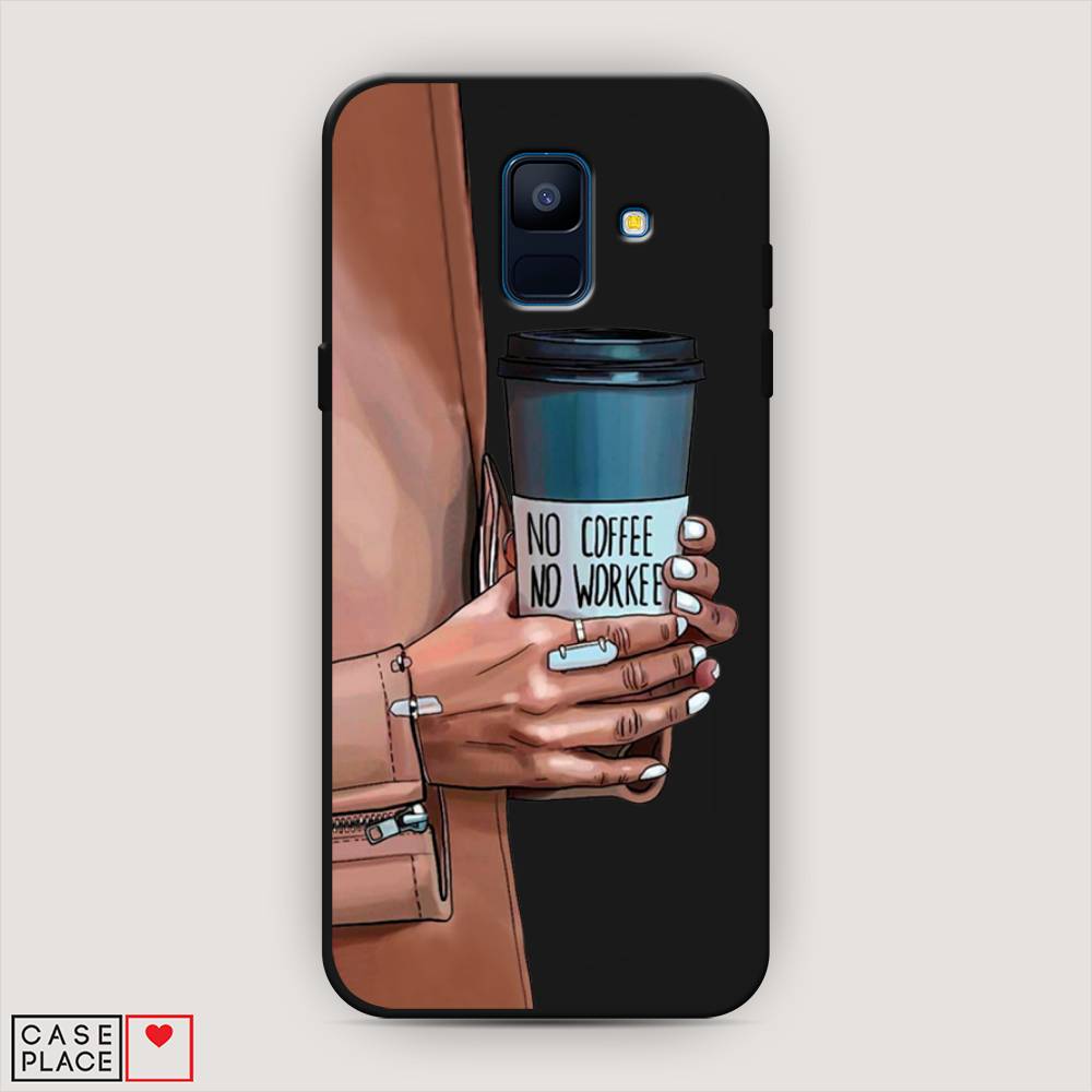 

Чехол Awog на Samsung Galaxy A6 "No coffee", Коричневый;серый, 25952-1