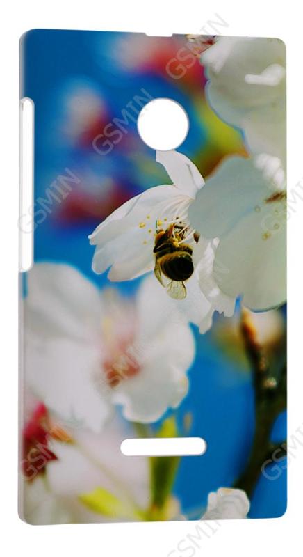 

Чехол NoBrand для Microsoft Lumia 435 Дизайн 173, Белый